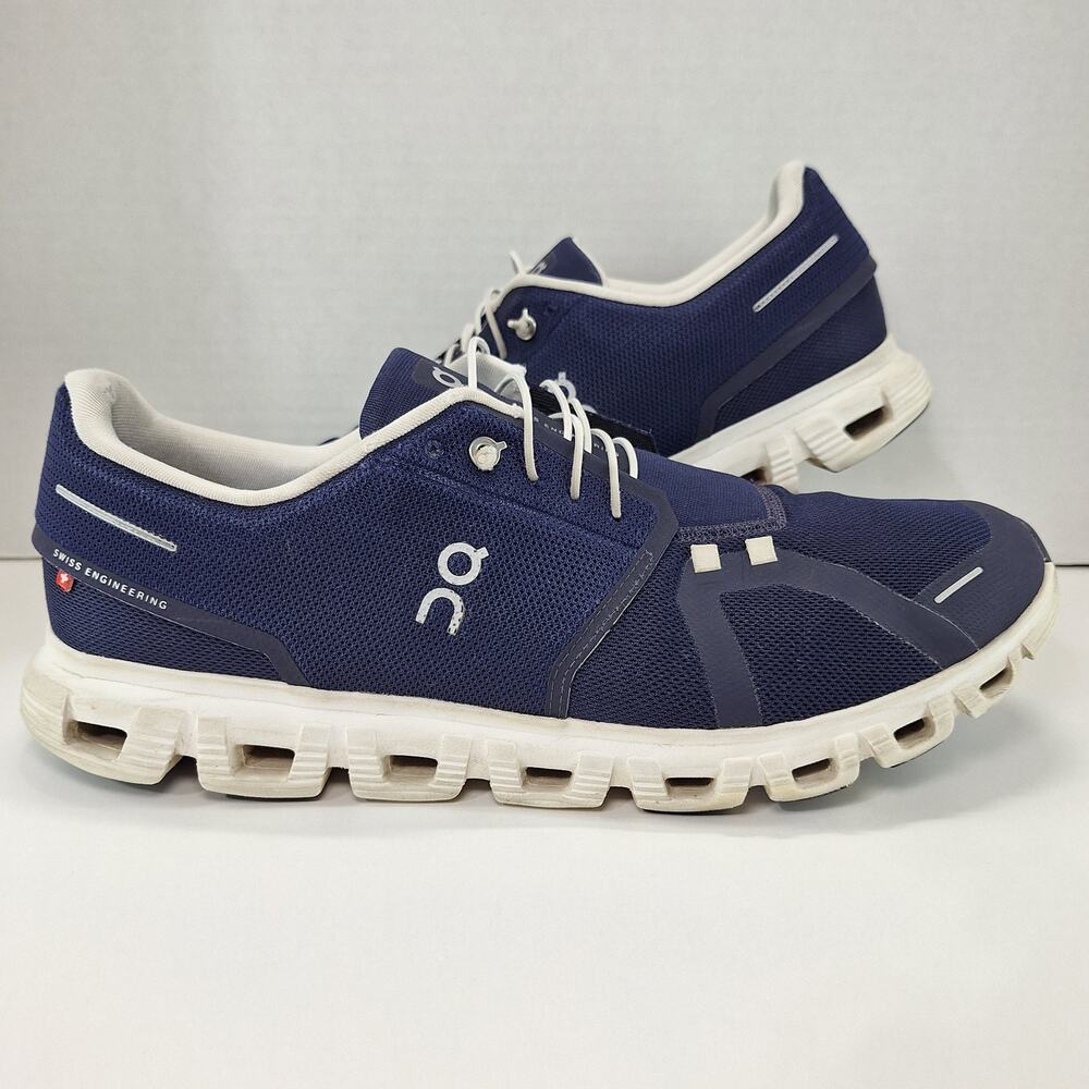 On Cloud 6 Mens Size 14 Blue Midnight White 3MF10070692 Running Shoes Sneakers
